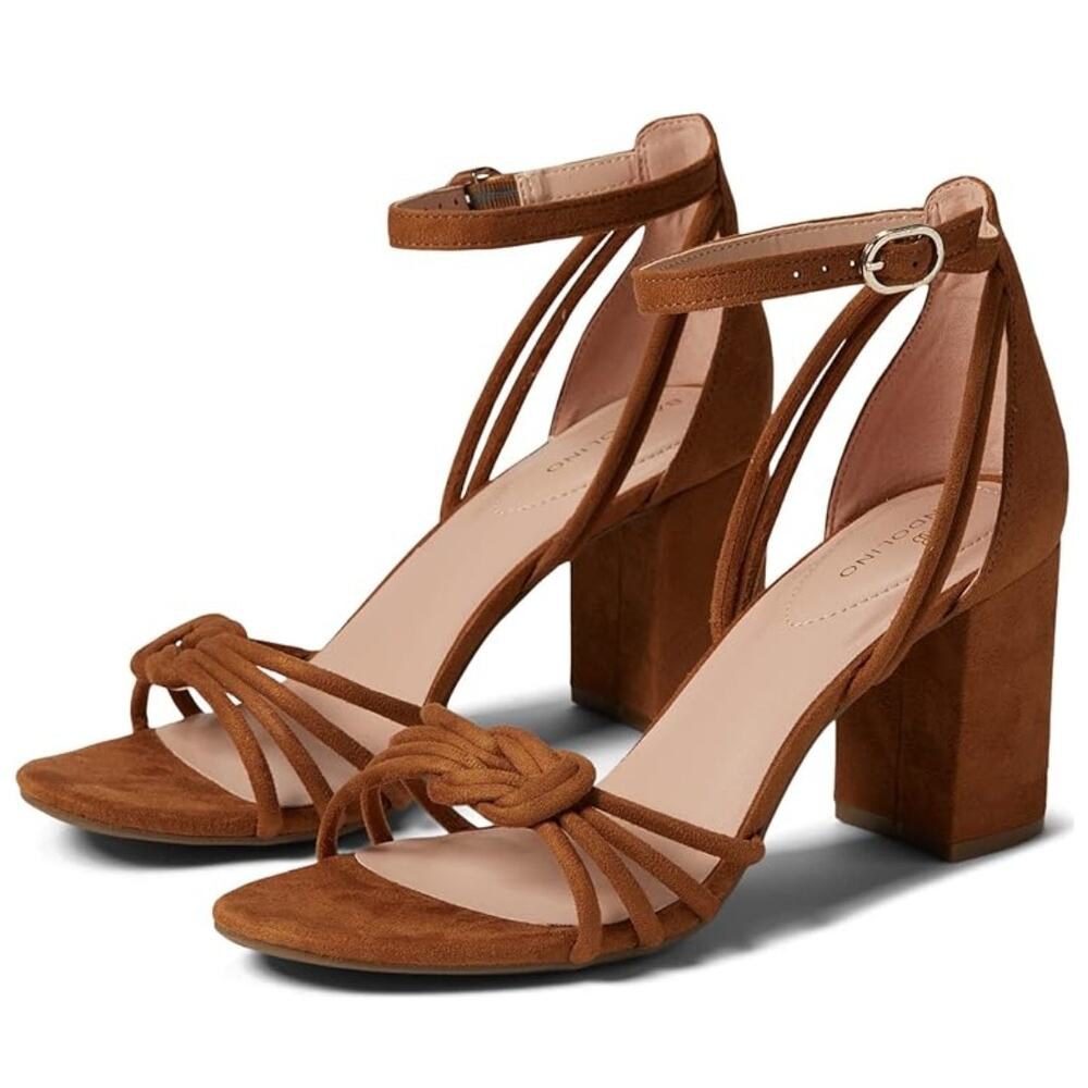 Bandolino Strappy Sandals Carmel Brown Ankle Strap Womens Size 8 Bnalysa2 Heels
